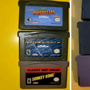 Game Boy Advance Games Spiderman Donkey Kong Super Slam